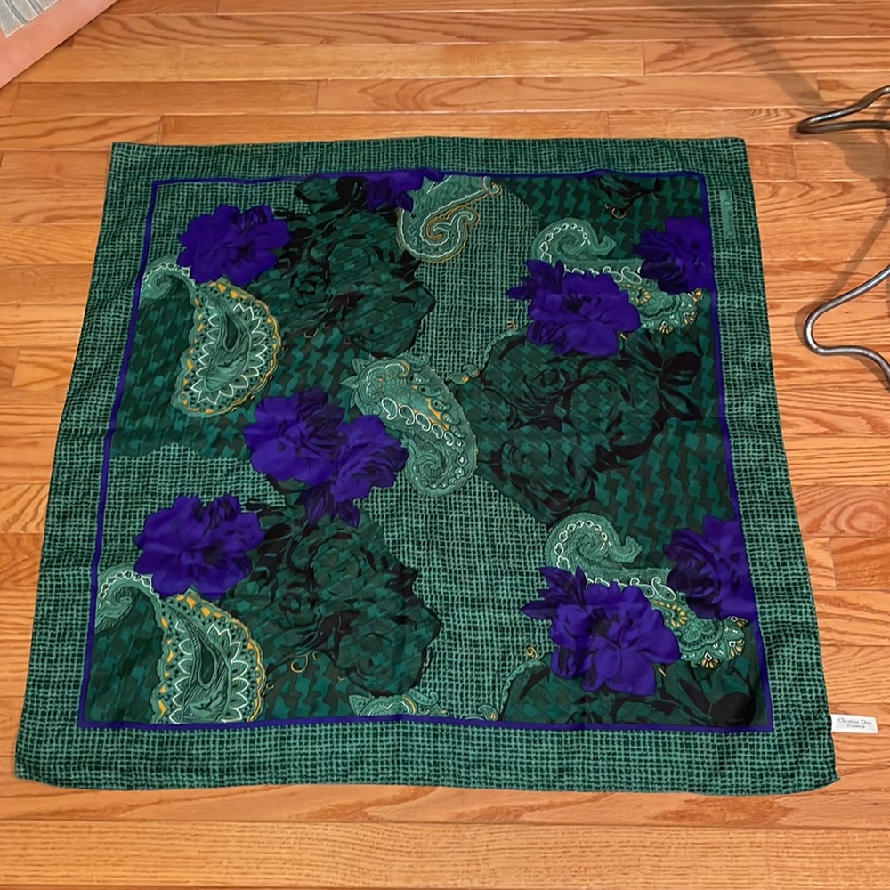 Christian Dior  100% Silk Scarf